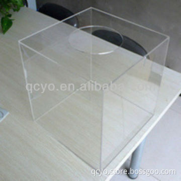 QCY-H-A004 factory directly sale high quality square donation box